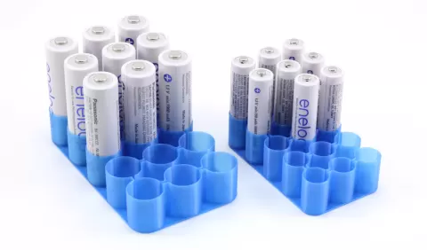 Battery Holder Vase Mode (parametric)