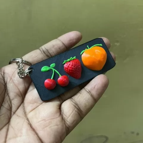 Keychain - Cherry berry plum