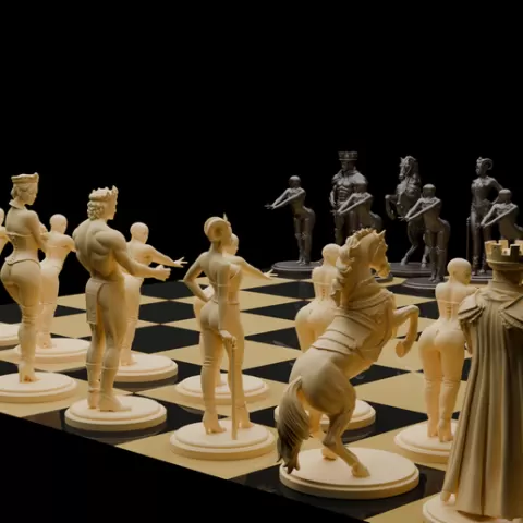 Royal Temptation Chess Set - Deluxe