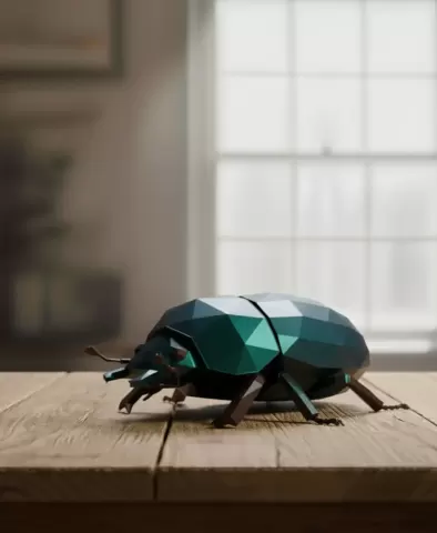 scarabée lowpoly