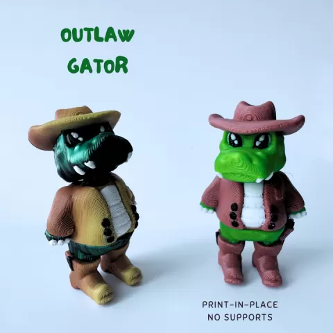Outlaw Gator Flexi by ColorCloud3D