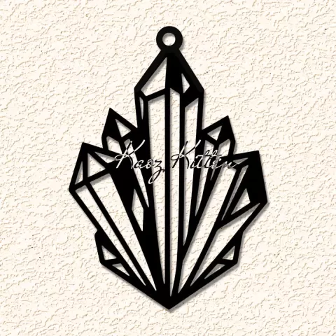 crystal cluster healing powers keychain earring