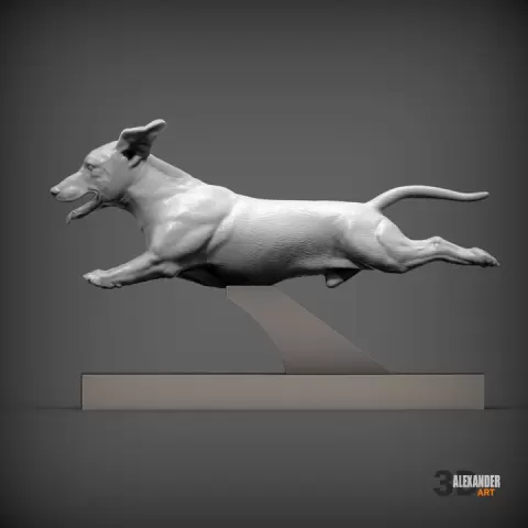 Dachshund jumping by Alexander3dart
