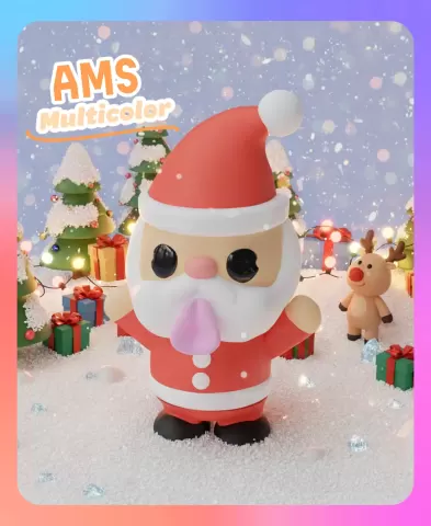 Flexi Santa Claus Keychain (Multicolor)