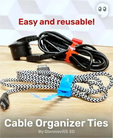 Cable Organizer Ties (Super easy - 150+ sizes)