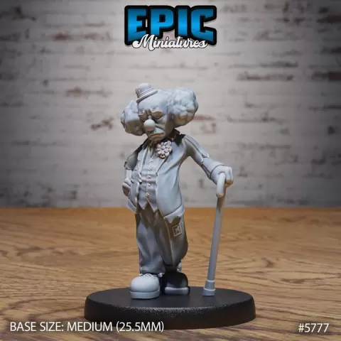 Sad Clown / Carnival Artist / Funfair Performer / Circus Resident / Fairground Worker / Attraction Encounter by Epic-Miniatures
