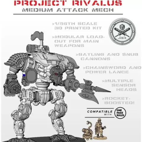 Project Rivalus-28mm Medium Attack Mech