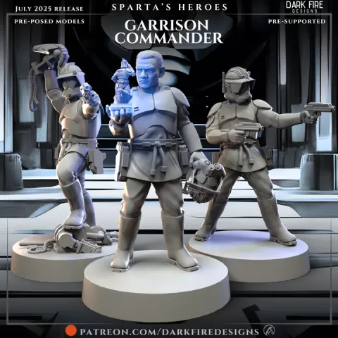 Garrison Commander - Kitbash by Dark Fire Designs