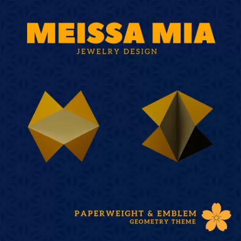 12. Jessen Orthogonal Icosahedron Paperweight and emblem - Sacred Geometry emblem for Home Decoration