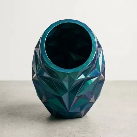 modern vase Unique Printable vase decor low poly vase 3D Model STL File faceted vase for Your 3D Printing Collection