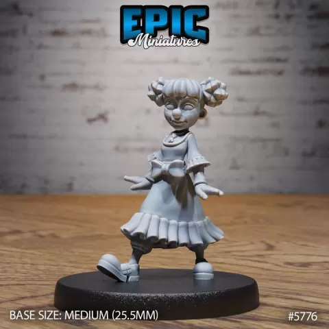 Clown Girl / Carnival Artist / Funfair Performer / Circus Resident / Fairground Worker / Attraction Encounter by Epic-Miniatures