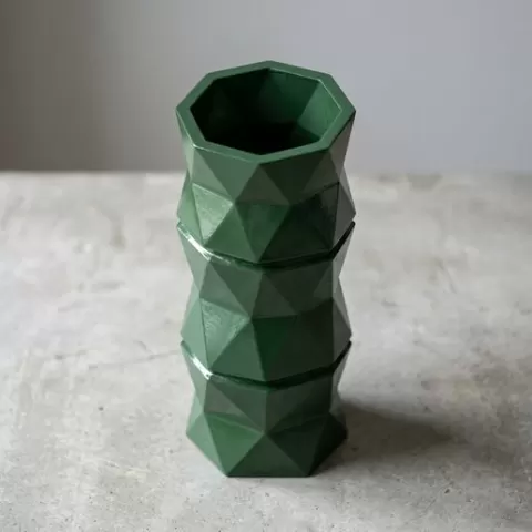 modern home decor Nice Clean faceted vase low poly vase 3D Model STL File flower vase Ready for High Quality 3D Printing
