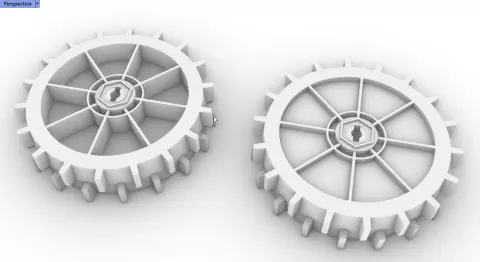 Parkside pmrda 20-li b2 side wheel 356377 grass cutter