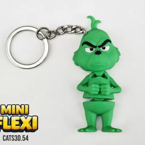 Grinch Mini Flexi Keychain