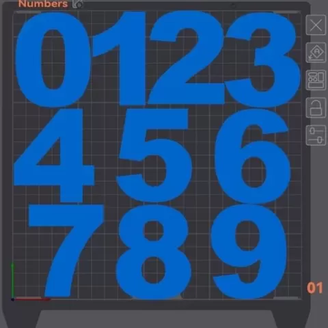 3D Number Collection
