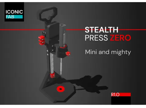 Stealth Press ZERO (small footprint heat set insert press)