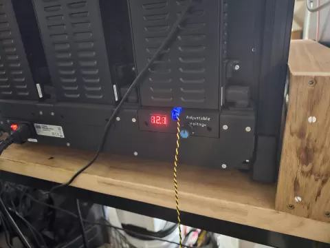 Adjustable voltage Prusa XL PSU Cover with Grommet