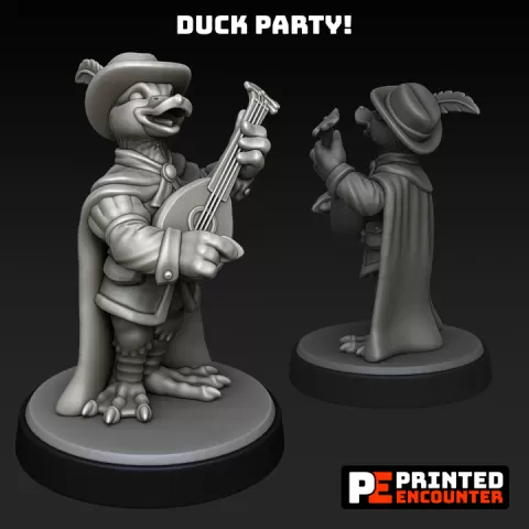 Duck Folk Bard by Printed Encounter