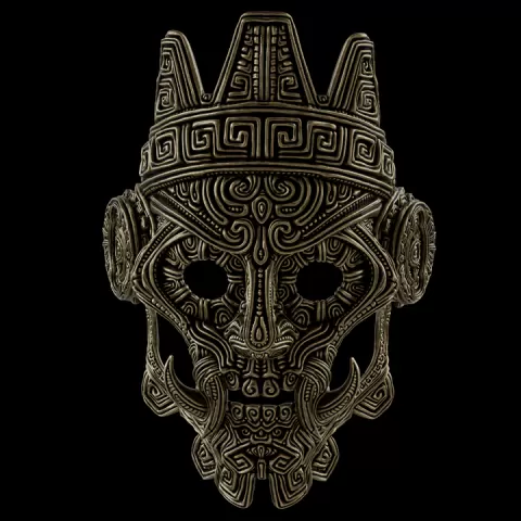 Rain God Mask by Zane Rogers