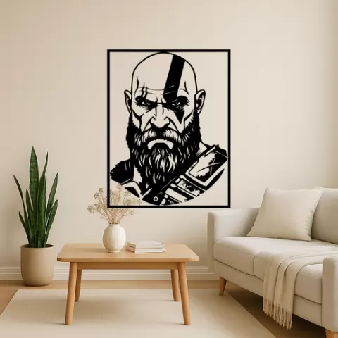Kratos Minotaur Wall Art Framed