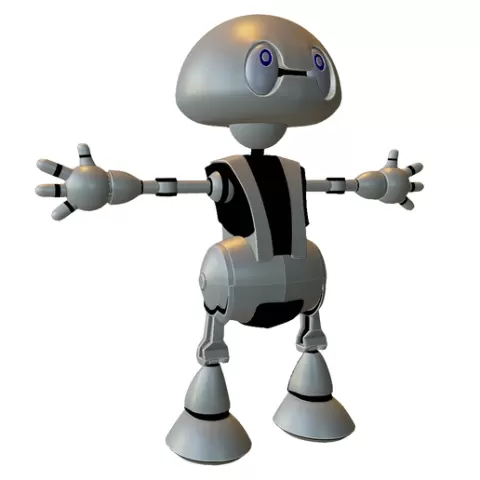 Cute Chibi Robot Character