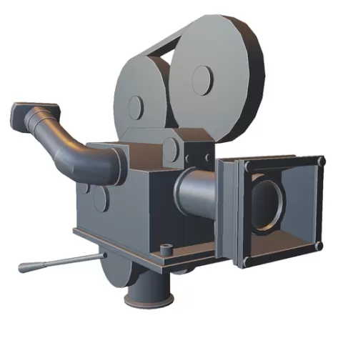 Vintage Movie Camera Model