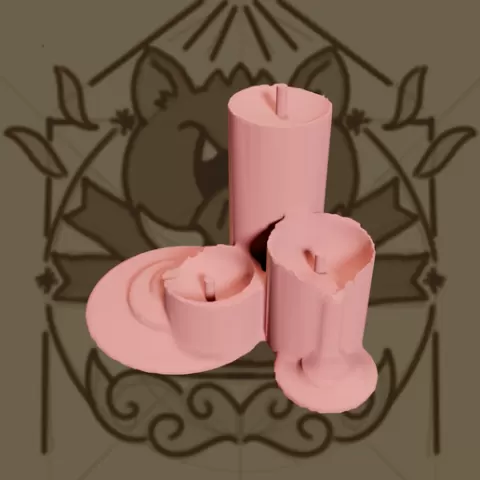 Three Large Candles