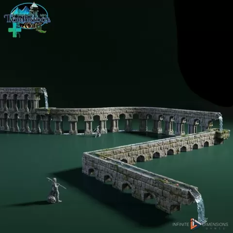 Modular Aqueducts by Infinite Dimensions Games