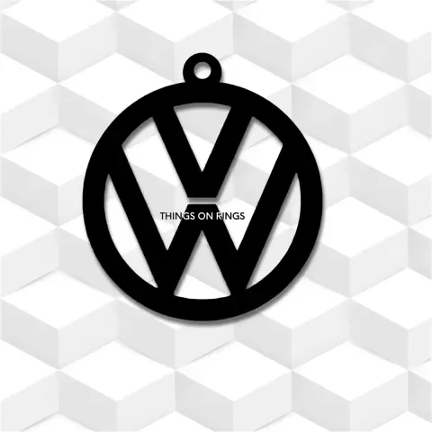 volkswagen auto car logo emblem keychain