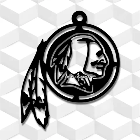 washington commanders logo emblem keychain