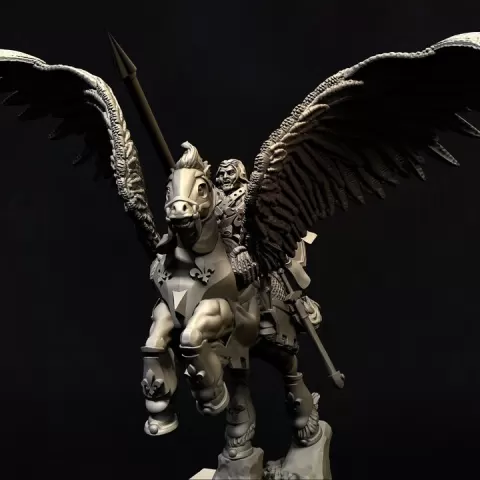 Paladin on Pegasus by Luis
