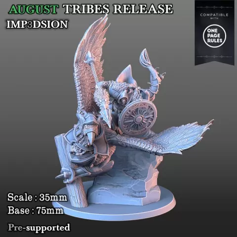 Gryphon rider by Imp3dsion