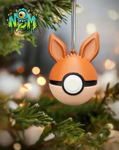 PokeBall Eevee Bauble- Nomz