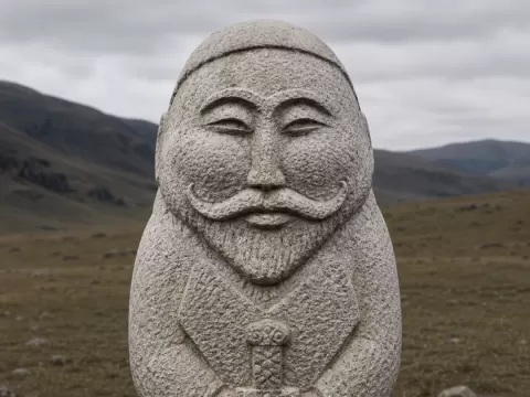 Turkic Balbal Warrior Statue