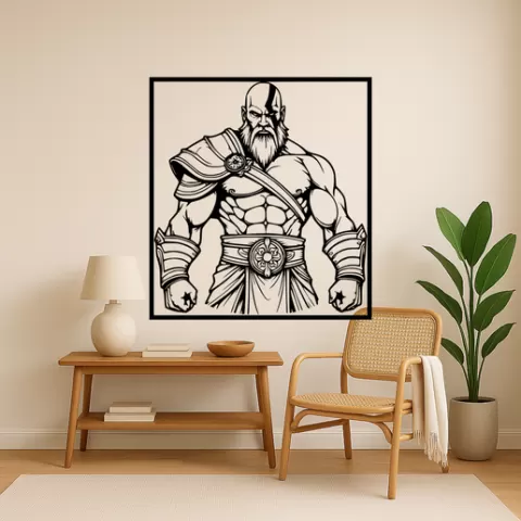 Kratos Ares Wall Art Framed