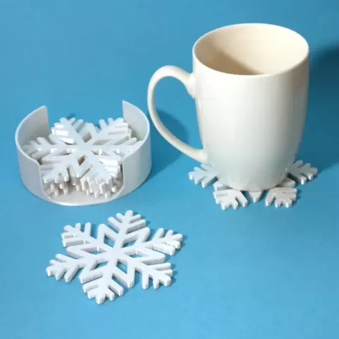 Snowflake coaster
