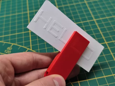 Paper Alphabet embosser / stamp / punch (scalable)