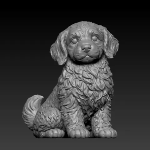 Golden Retriever Dog Figurine | Cute Puppy | Dog Figurine