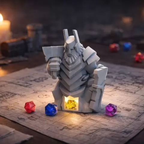 Dwarf Statue Dice Tower