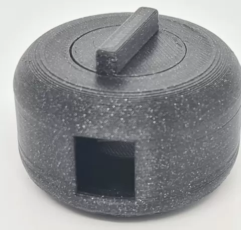 "Cable puck" print-in-place cable management
