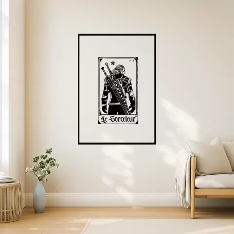 Geralt of Rivia Geralt Of Rivia Yennefer Wall Art Framed