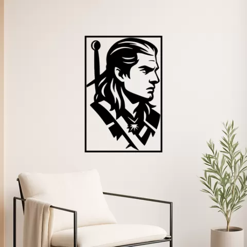 Geralt of Rivia Geralt Of Rivia Yennefer Wall Art Framed