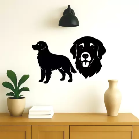 Décoration murale de chien