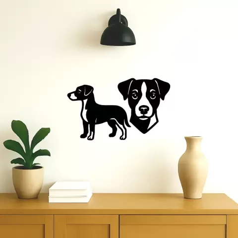 Décoration murale de chien