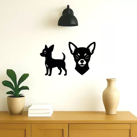 Décoration murale de chien