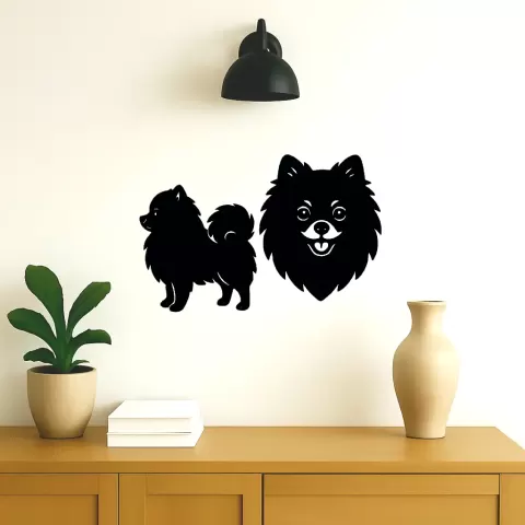 Décoration murale de chien