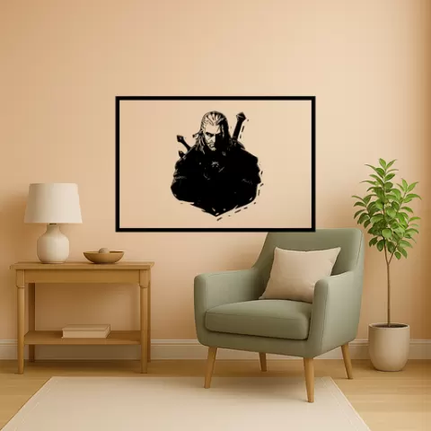 Geralt of Rivia Geralt Of Rivia Triss With Wand Wall Art Framed
