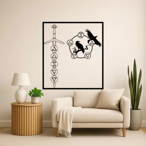 Geralt of Rivia Geralt Of Rivia Triss With Spellbook Wall Art Framed