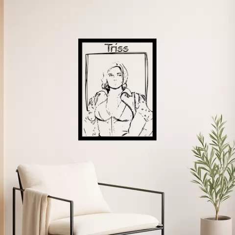 Geralt of Rivia Geralt Of Rivia Triss With Spellbook Wall Art Framed