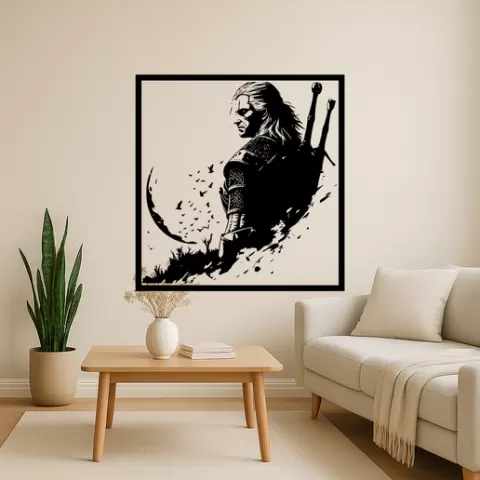 Geralt of Rivia Geralt Of Rivia Triss With Book Wall Art Framed